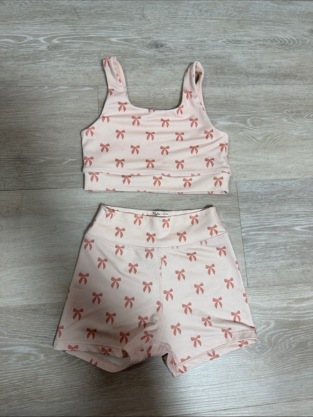Rylee + Cru Girls Bow Active Set